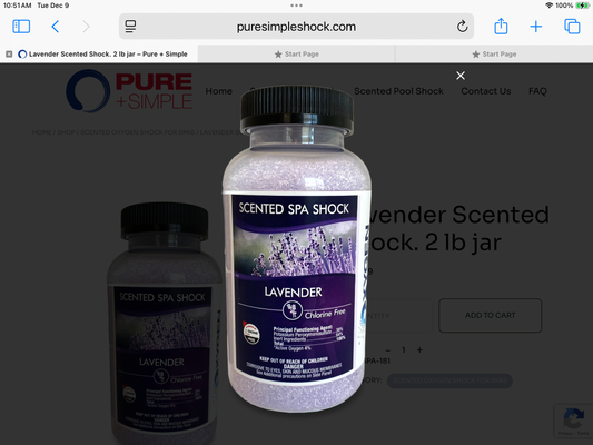 Scented Spa Shock Lavender