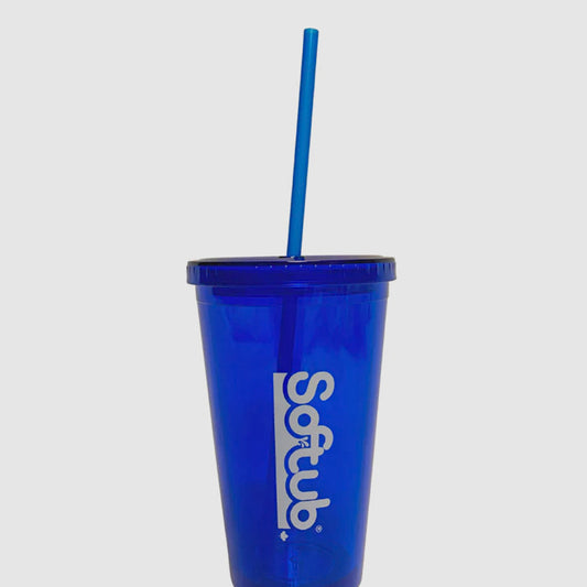 Double Walled Tumbler With Straw